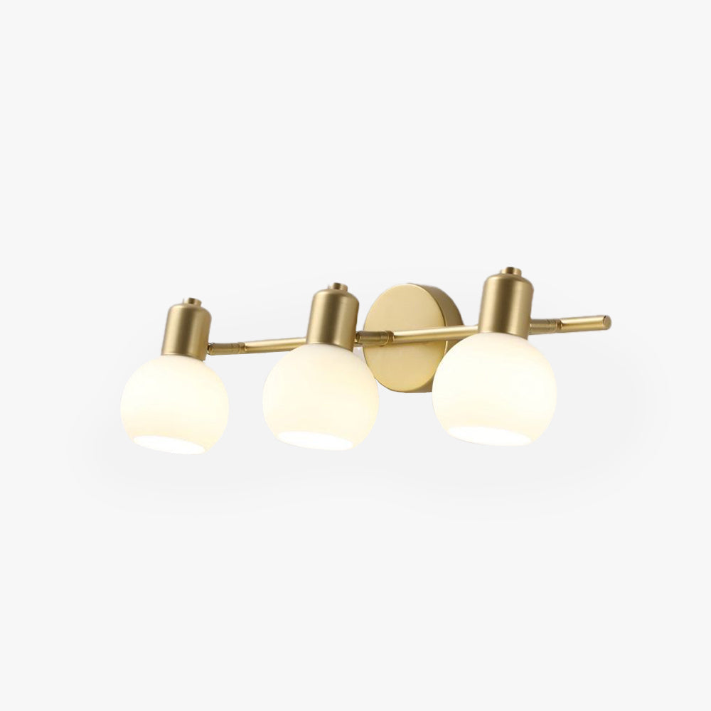 Valentina Moderne Bol LED Wandlamp Metaal Goud/Wit Slaap/Woon