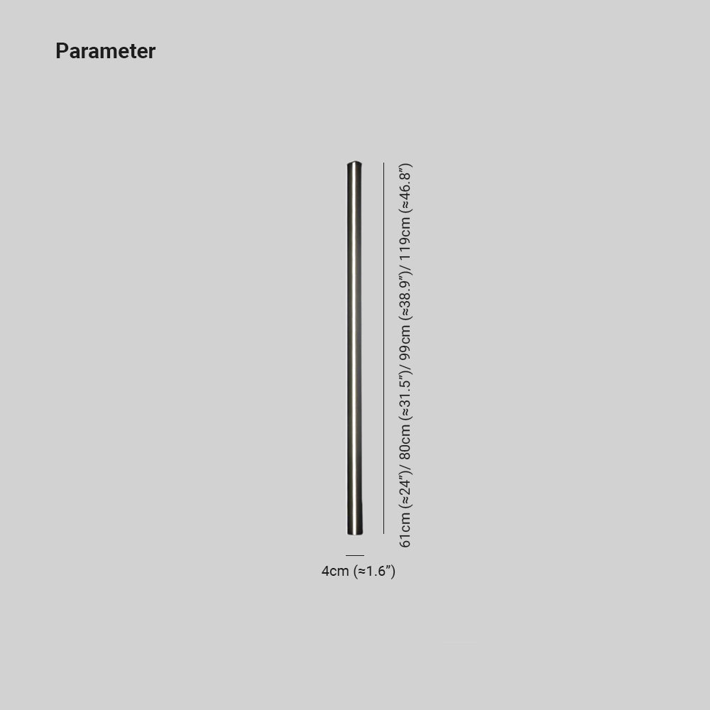 Edge Moderne Minimalistische Bar Metalen/Acryl Wandlamp, Zwart
