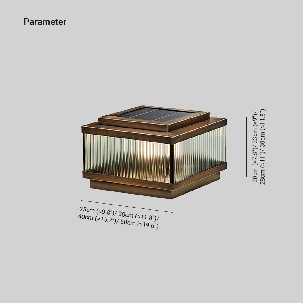 Riley Moderne LED Buitenlamp Bruin Metaal Tuin/Stoeprand/Balkon