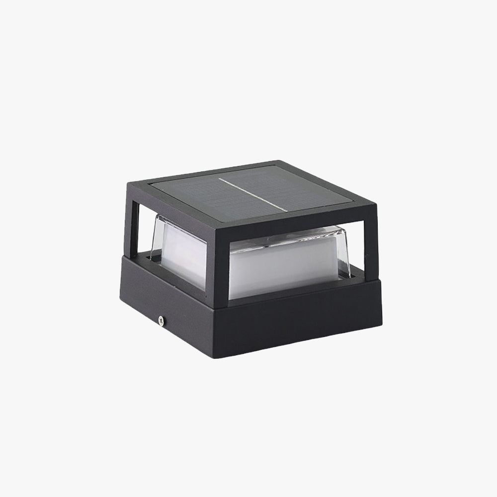 Riley Moderne LED Buitenlamp Zwart Metaal/Acryl Tuin/Stoeprand/Balkon