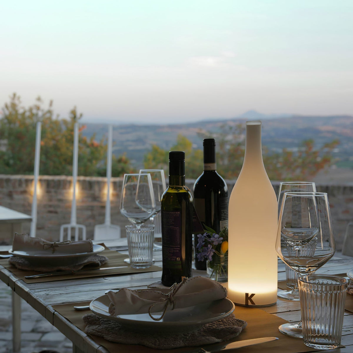 Vino tafellamp met ingebouwde accu