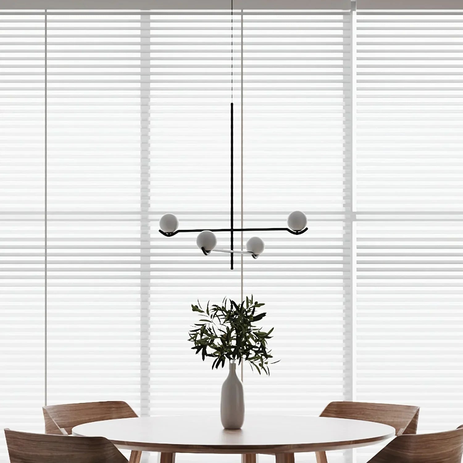 Alessio Minimalisme Metaal Glas Kroonluchter Eetkamer Slaapkamer