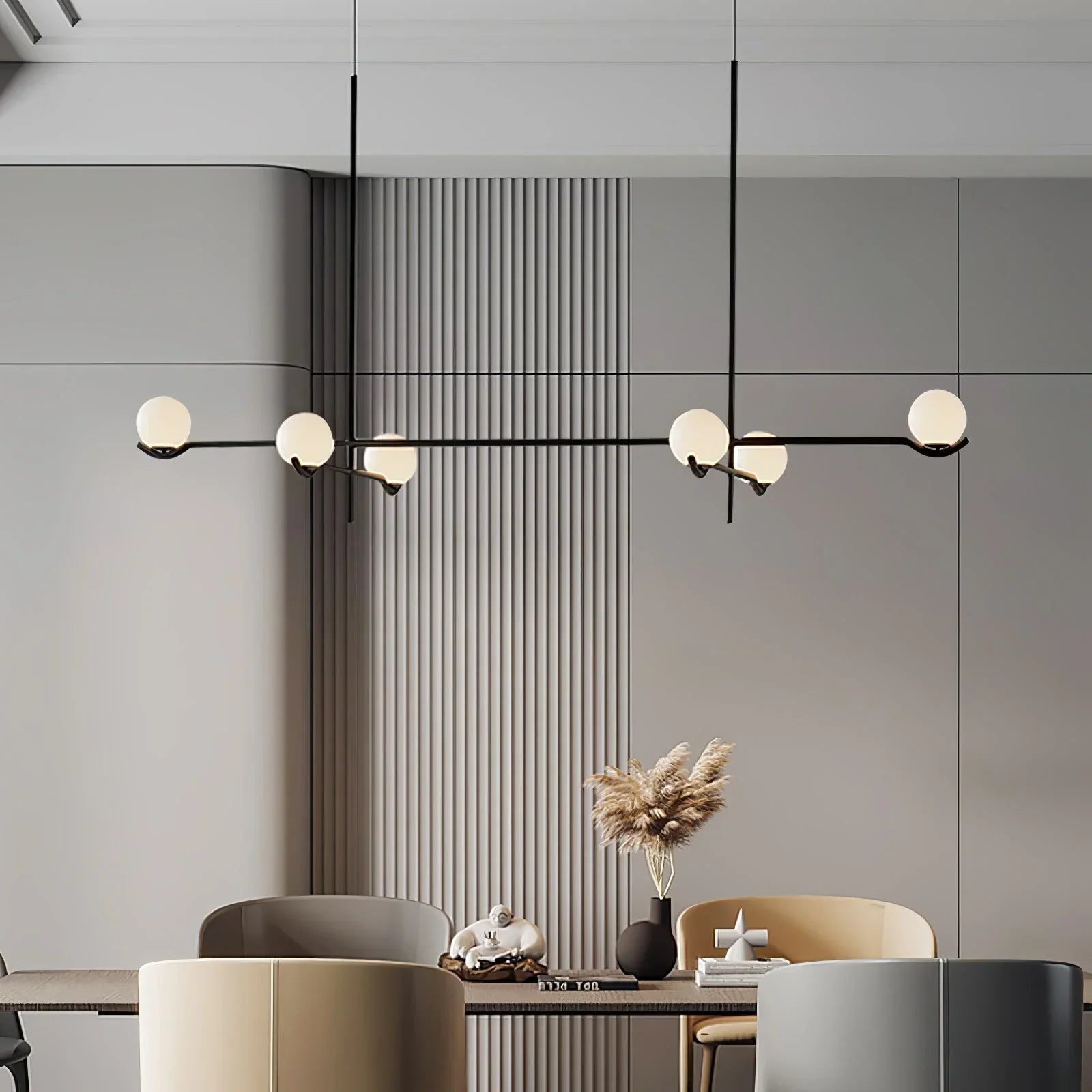 Alessio Minimalisme Metaal Glas Kroonluchter Eetkamer Slaapkamer