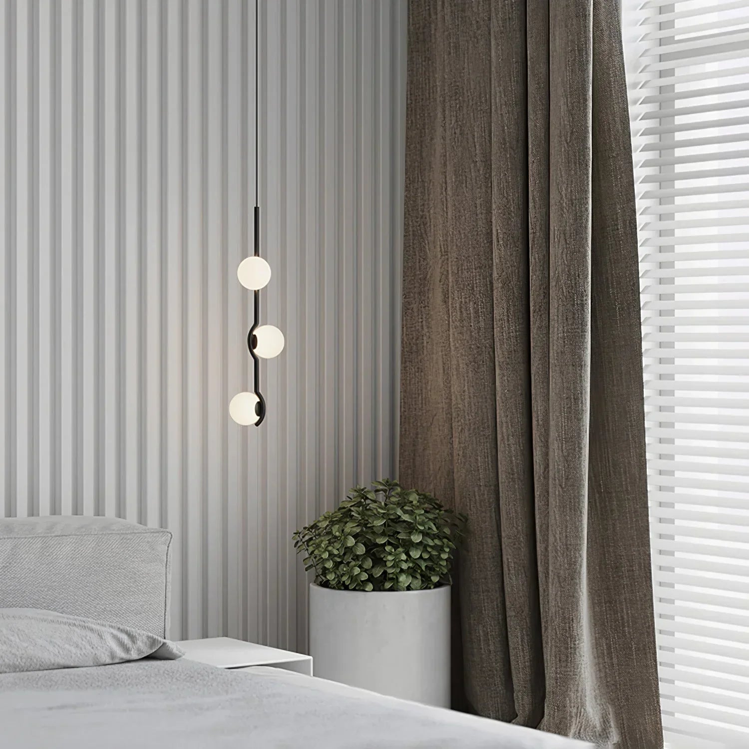 Alessio Minimalisme Metaal Glas Kroonluchter Eetkamer Slaapkamer