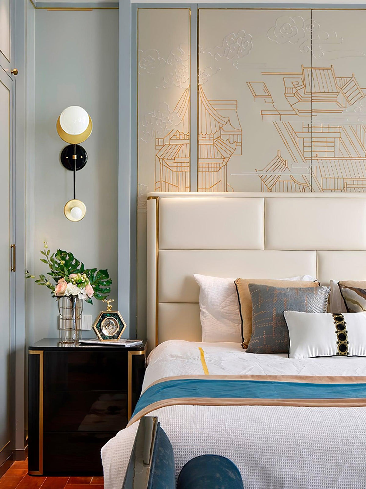 Balance Premium elegantie Schaalmarmeren wandlamp