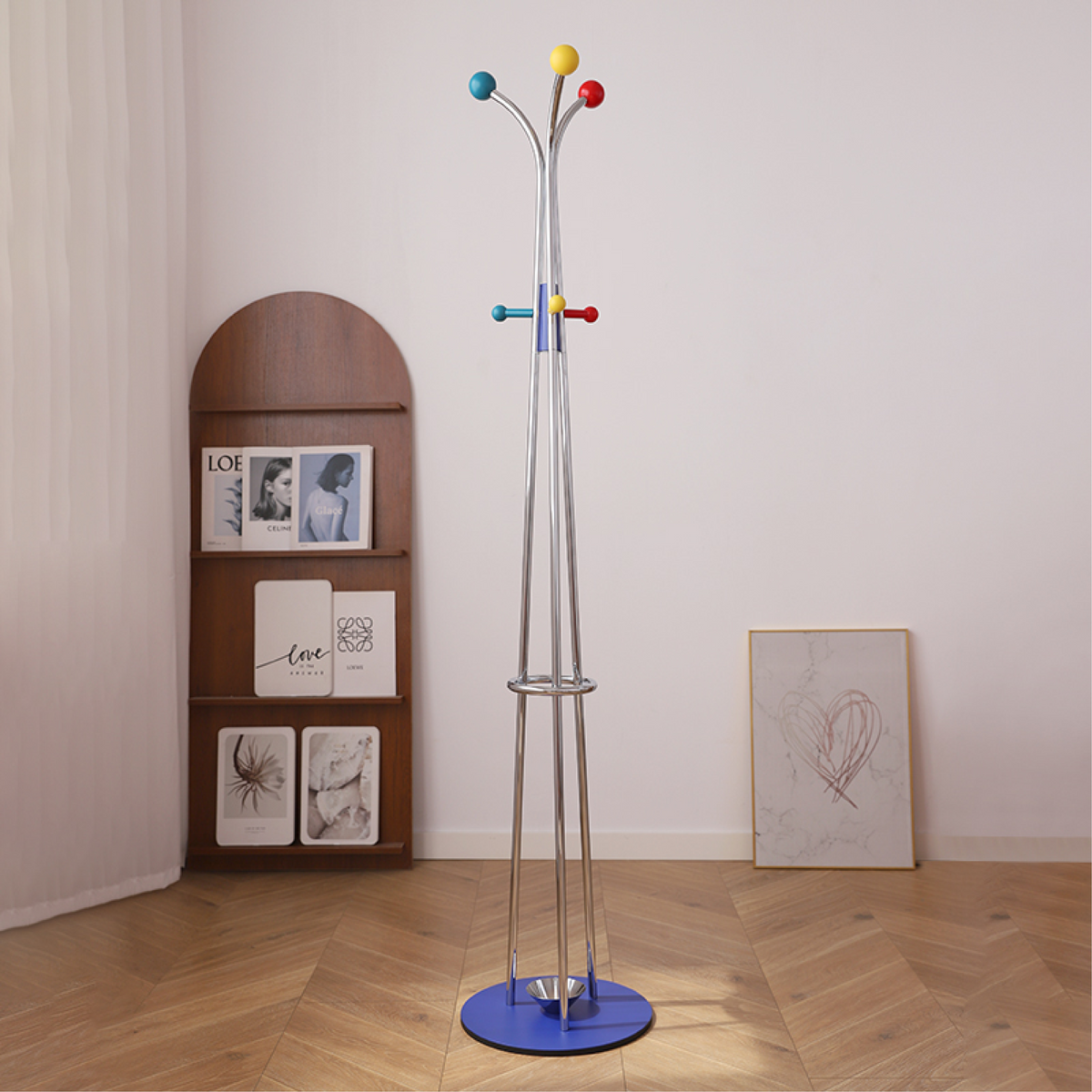 Noriine vloerlamp met balvormige bovenkant