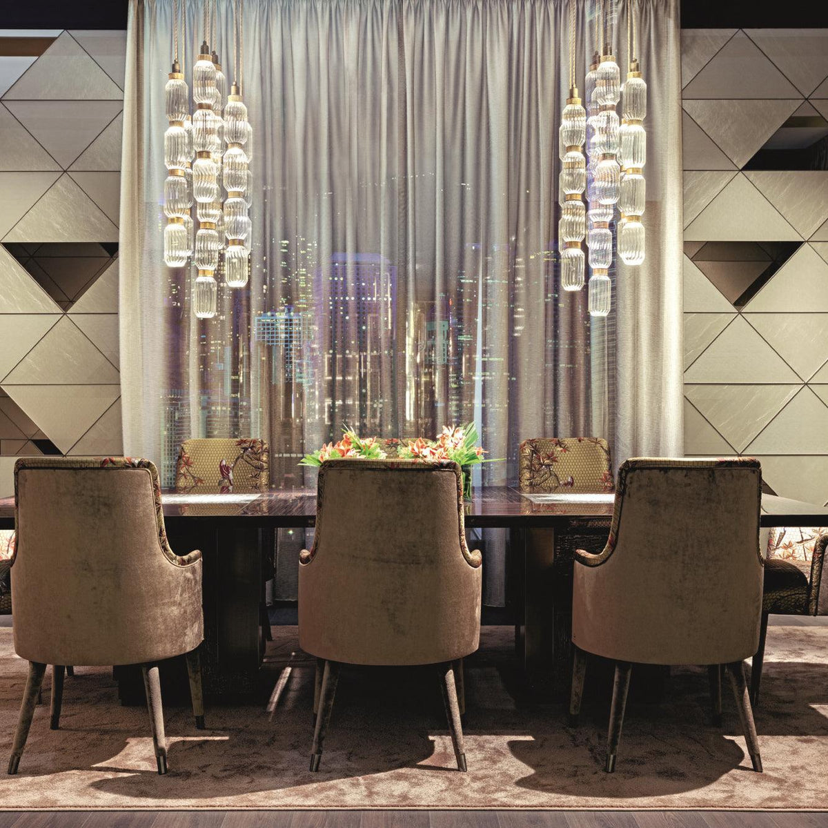 Veliora glas hanglamp luxe