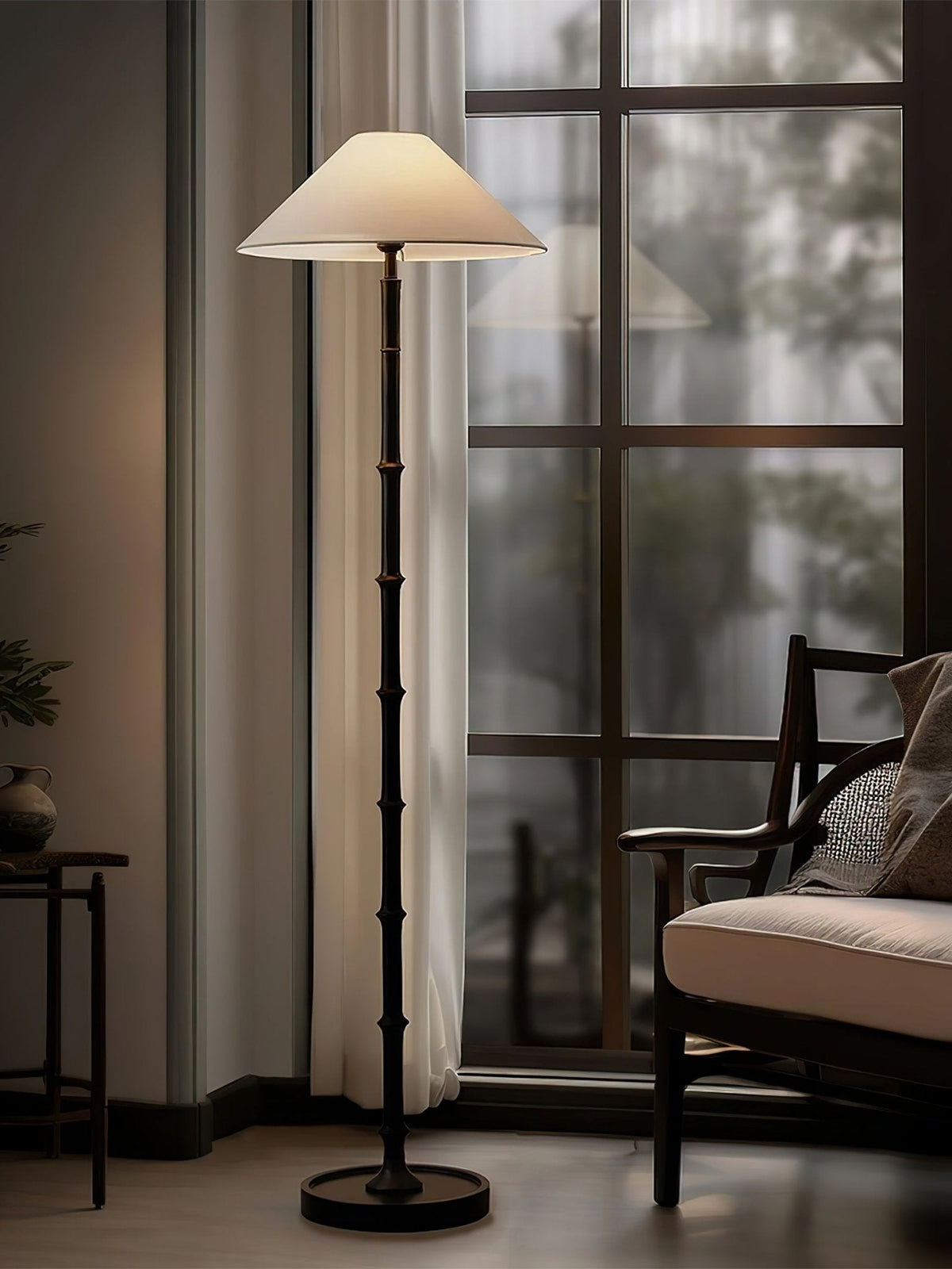 Zen vloerlamp van bamboe