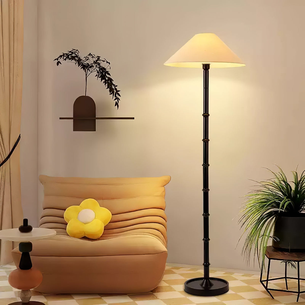 Zen vloerlamp van bamboe
