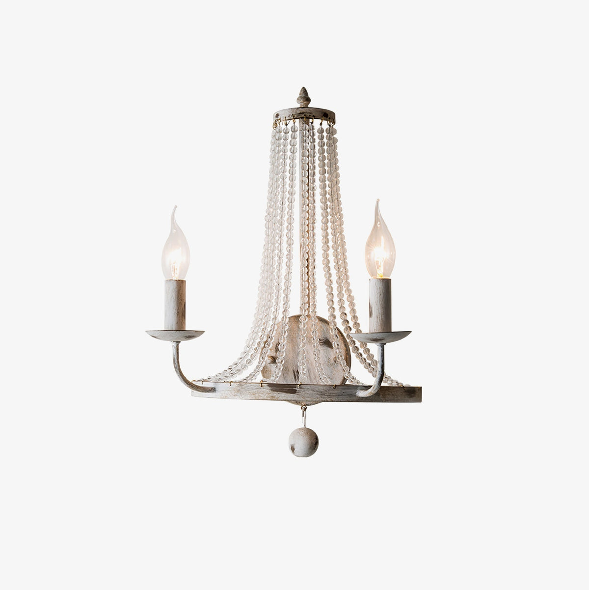 Arvela Vintage Industrial kristal wandlamp
