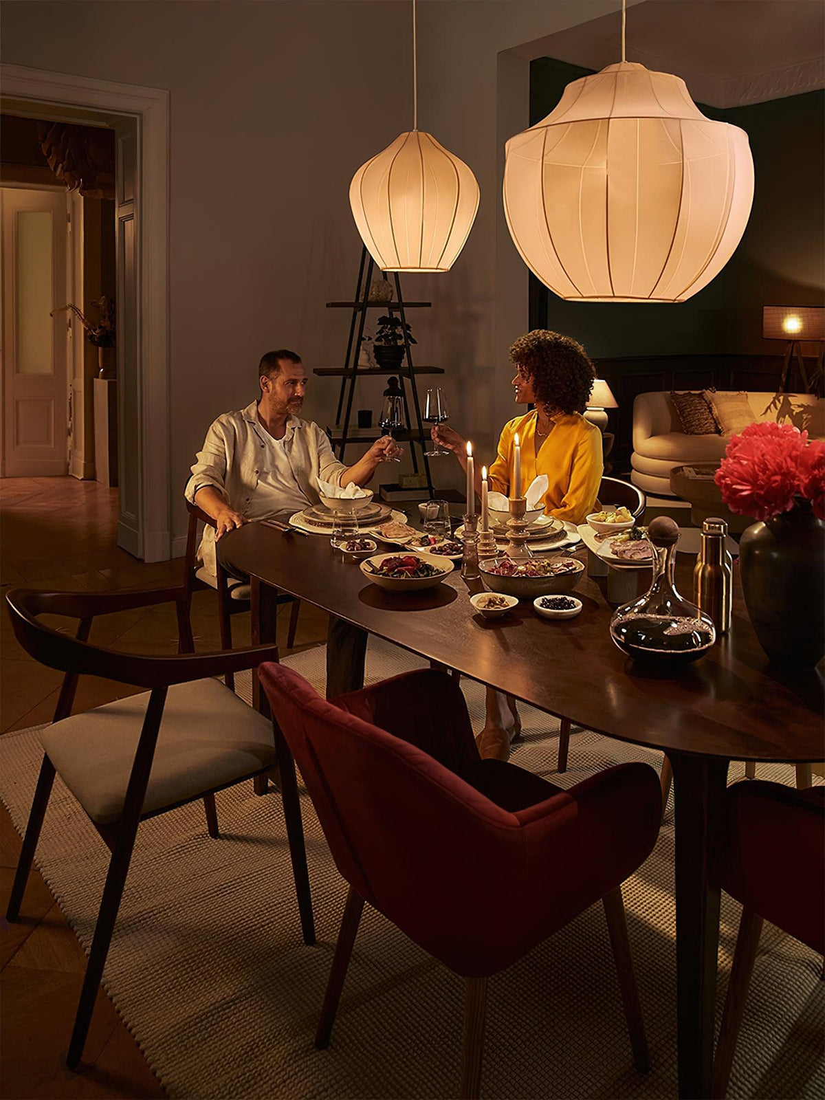 Frigen Premium elegantie Mesh stof hanglamp