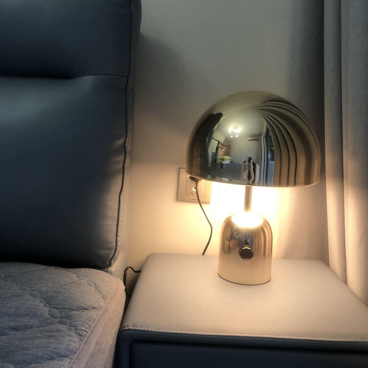 Ames luxe tafellamp in chrome