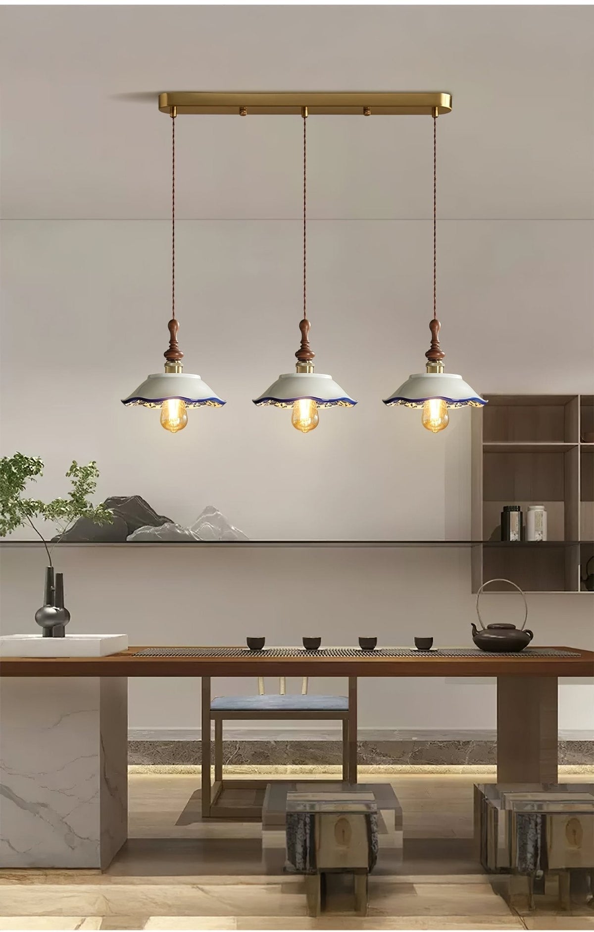 Ciraeor Delftse keramische hanglamp