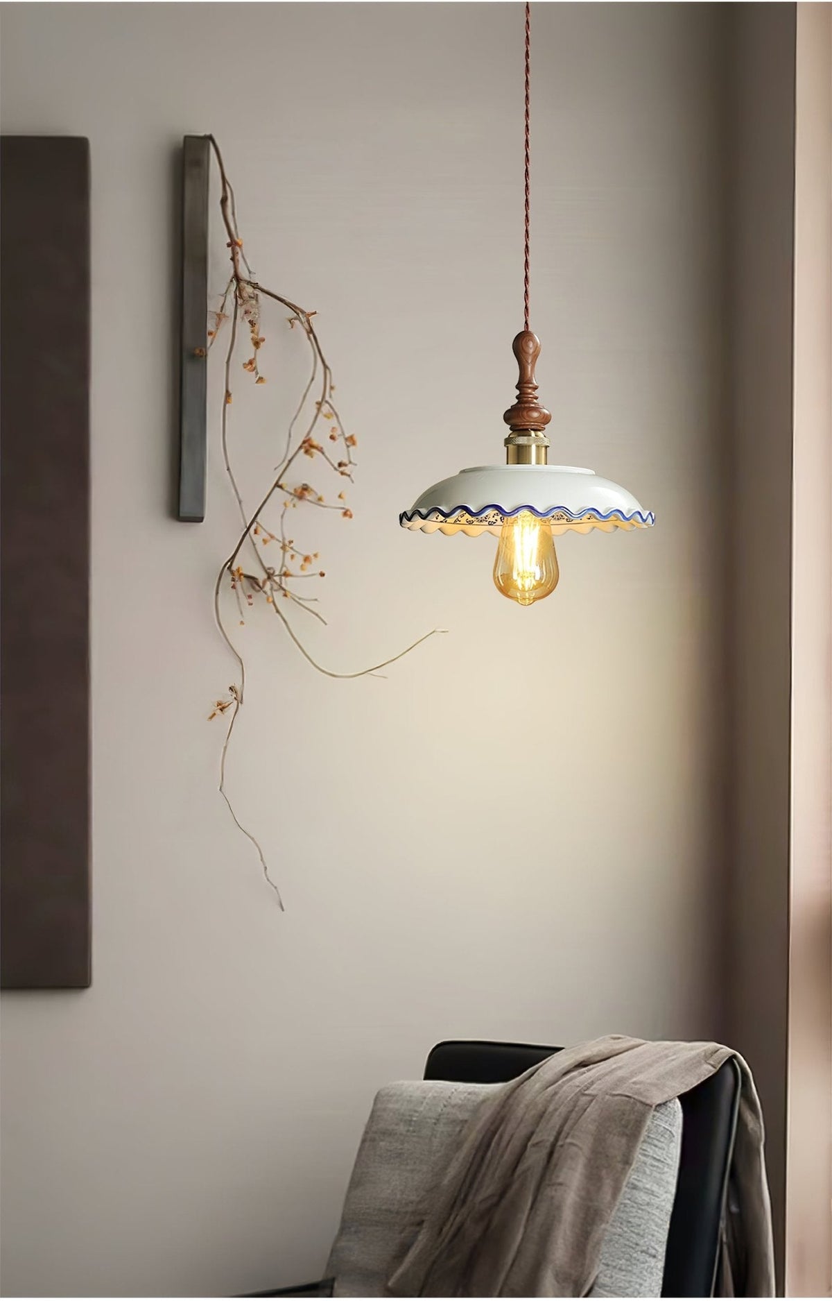 Ciraeor Delftse keramische hanglamp
