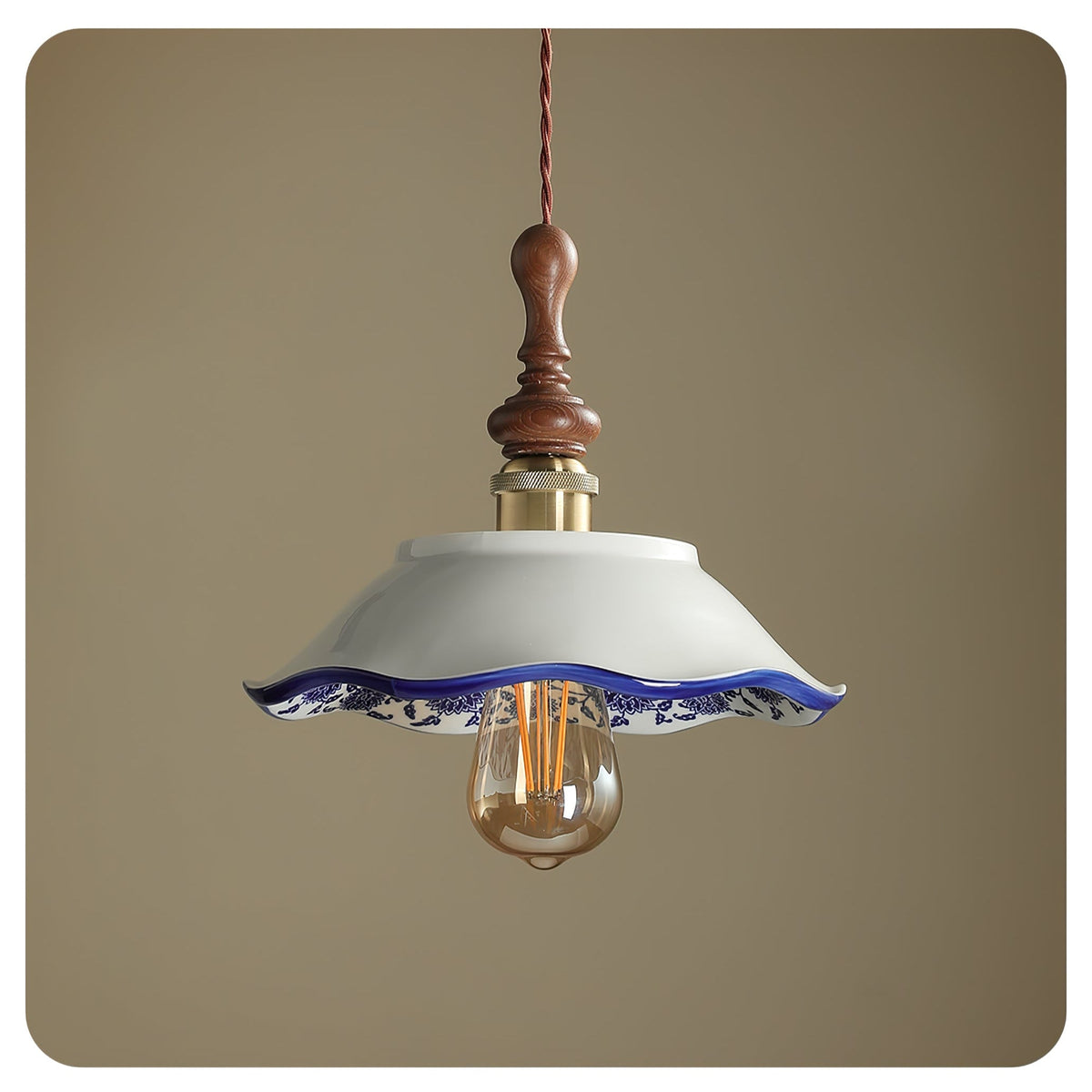 Ciraeor Delftse keramische hanglamp