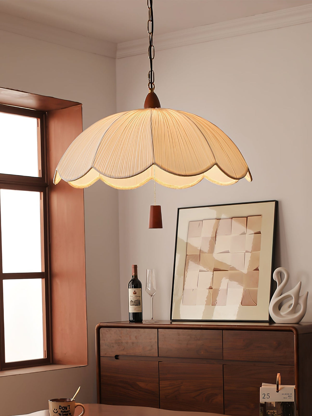 Vephael Art Nouveau hanglamp met kleurstof