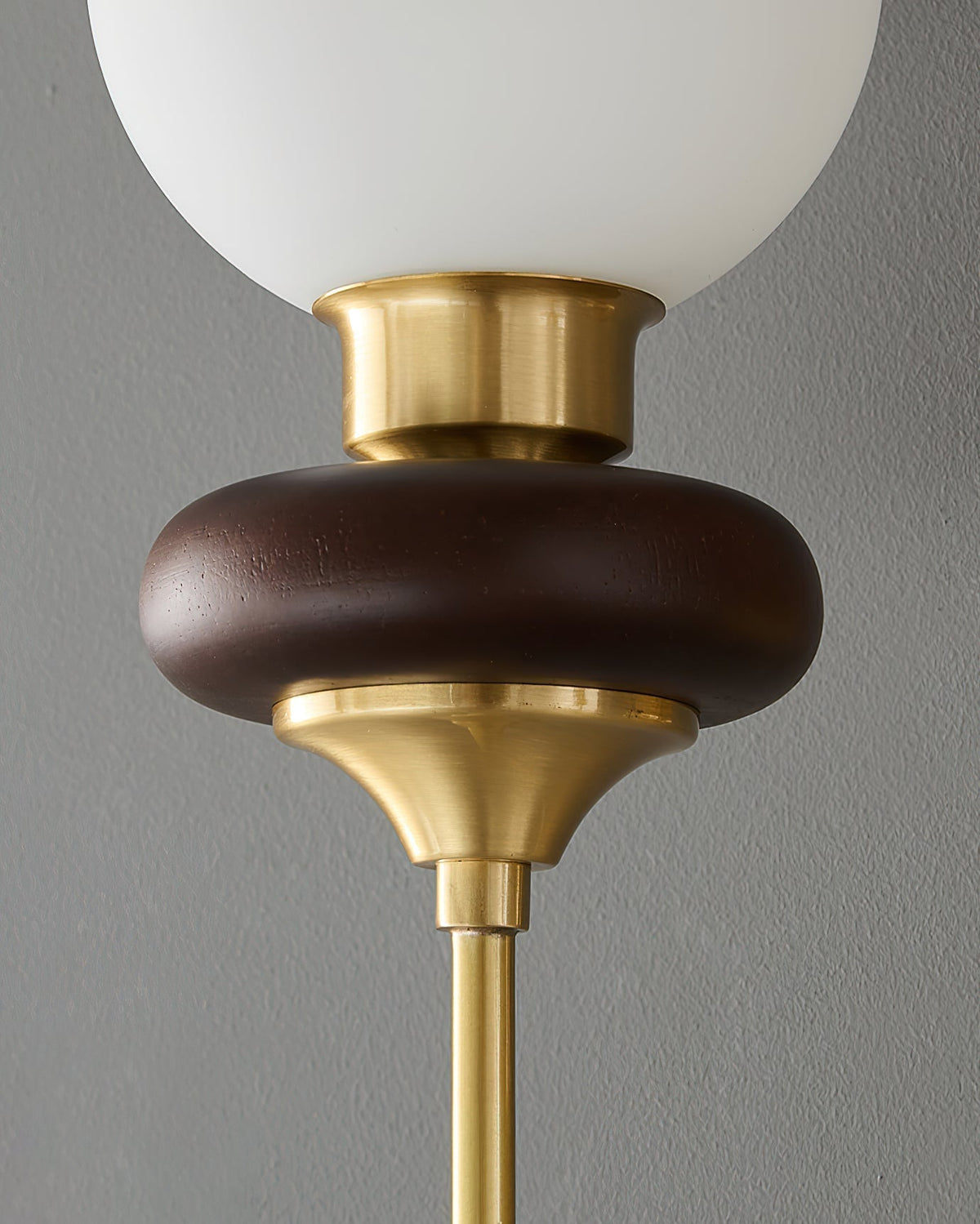 Elvalora wandlamp Premium Noordse Kunst Walnoot glas