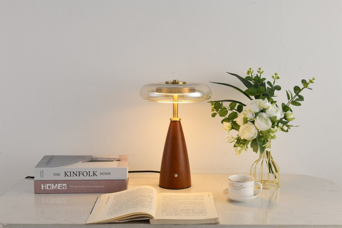 Mushroom Retro-glas tafellamp