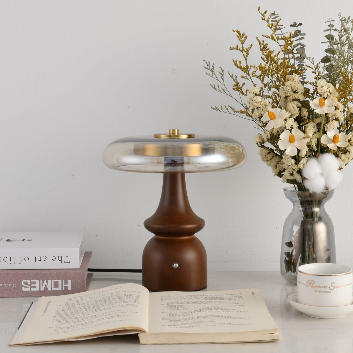 Mushroom Retro-glas tafellamp
