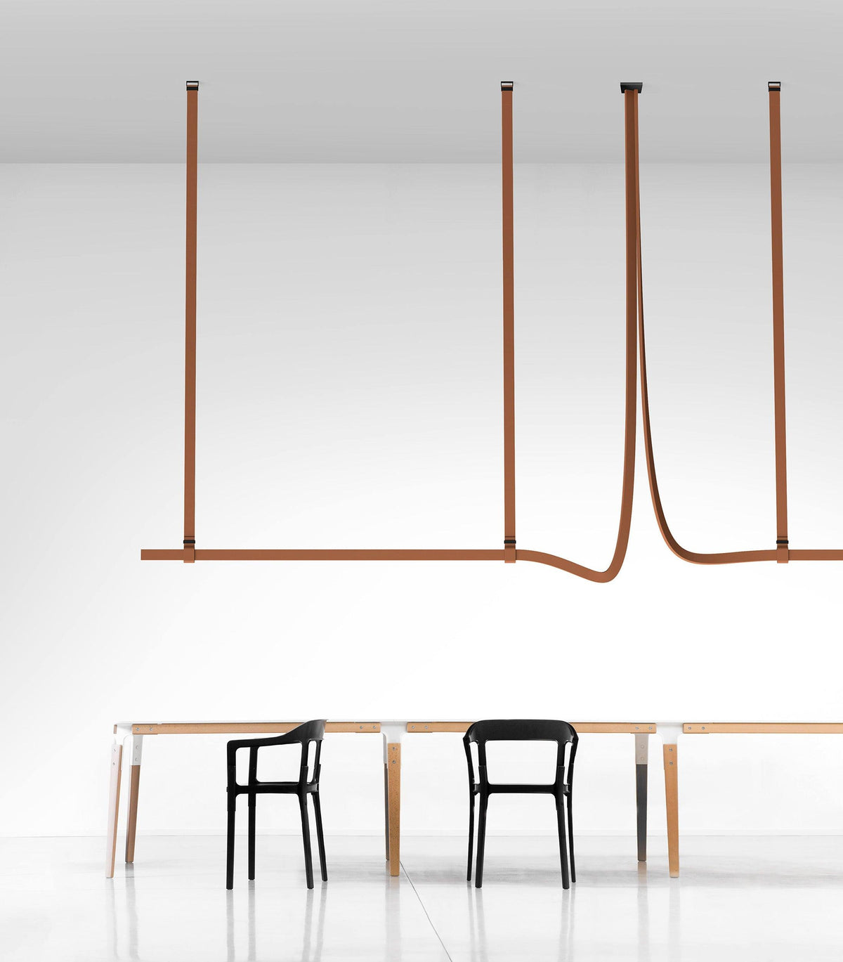 Zaleth Moderne hanglamp van leer