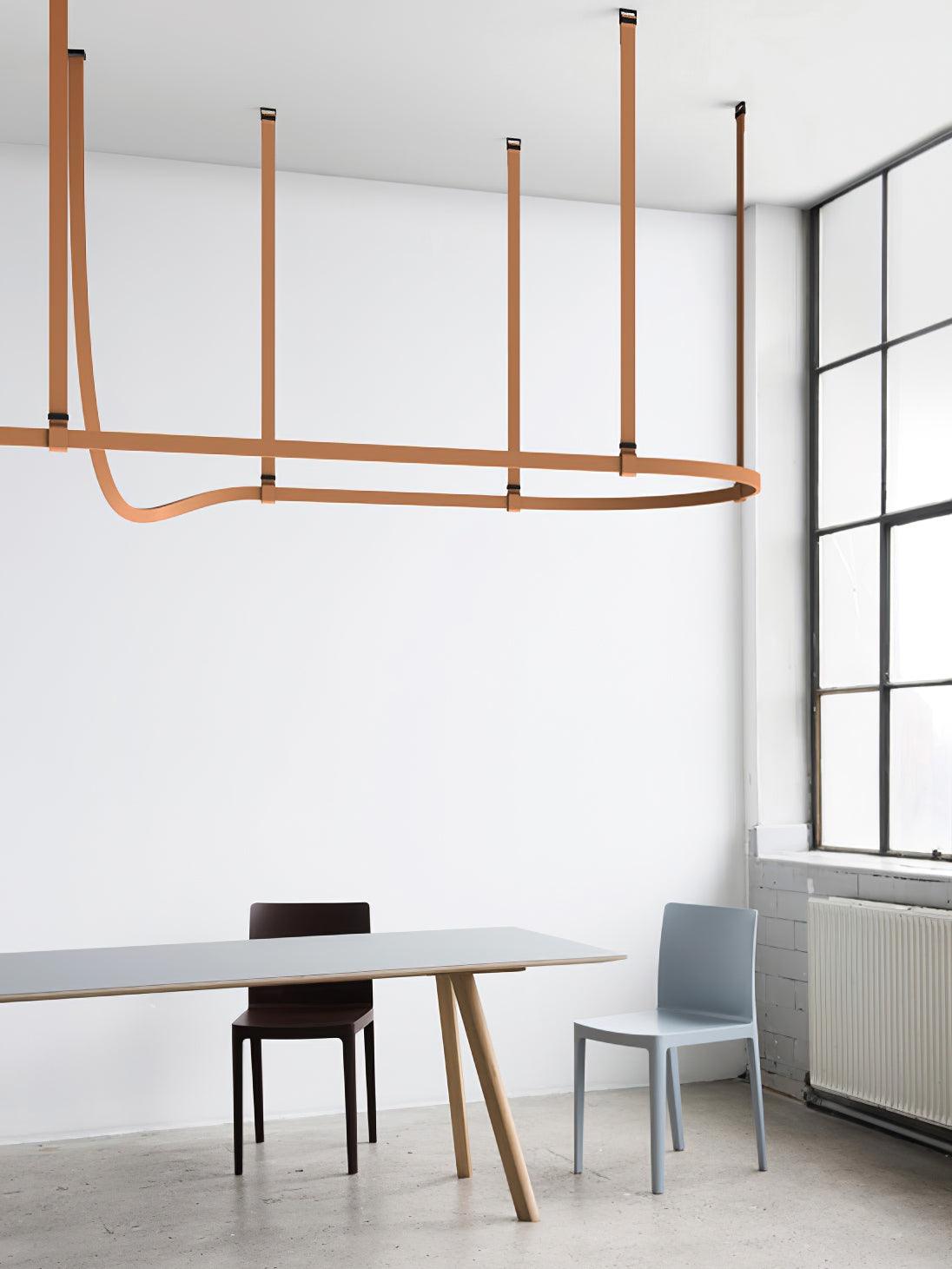 Zaleth Moderne hanglamp van leer