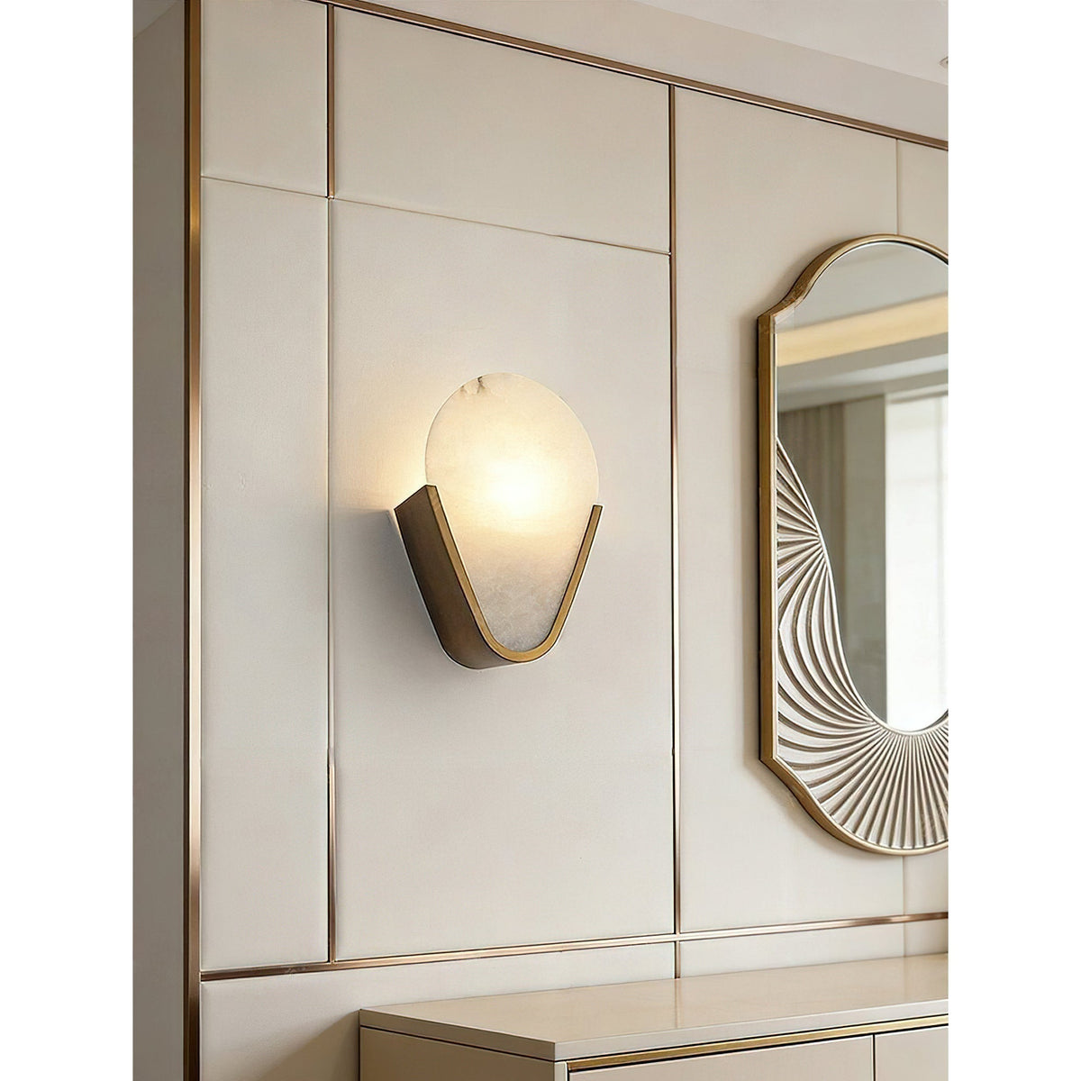 Bernina albasten wandlamp