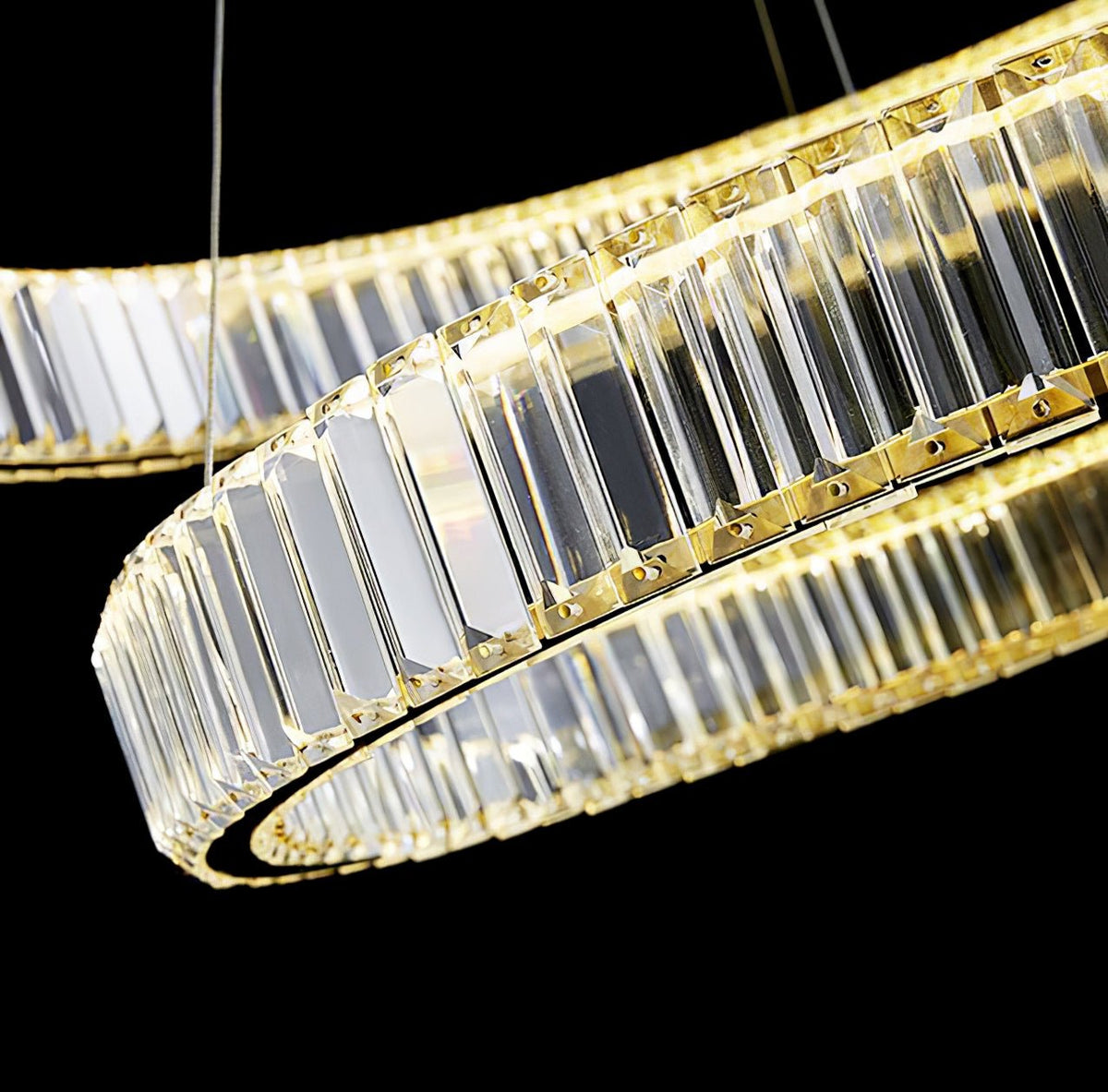 Cyrirelle Kroonluchter Goud Kristal ring