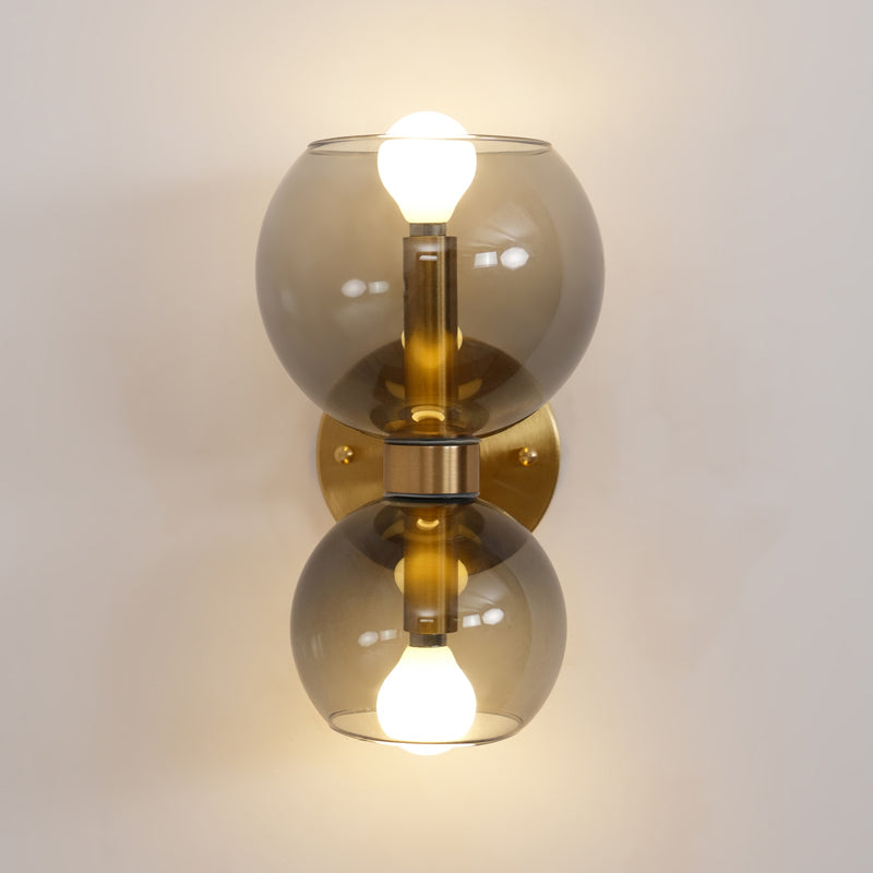 Avynion Moderne wandlamp van glas met Noordse kunst