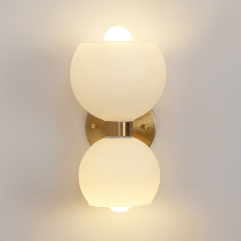 Avynion Moderne wandlamp van glas met Noordse kunst