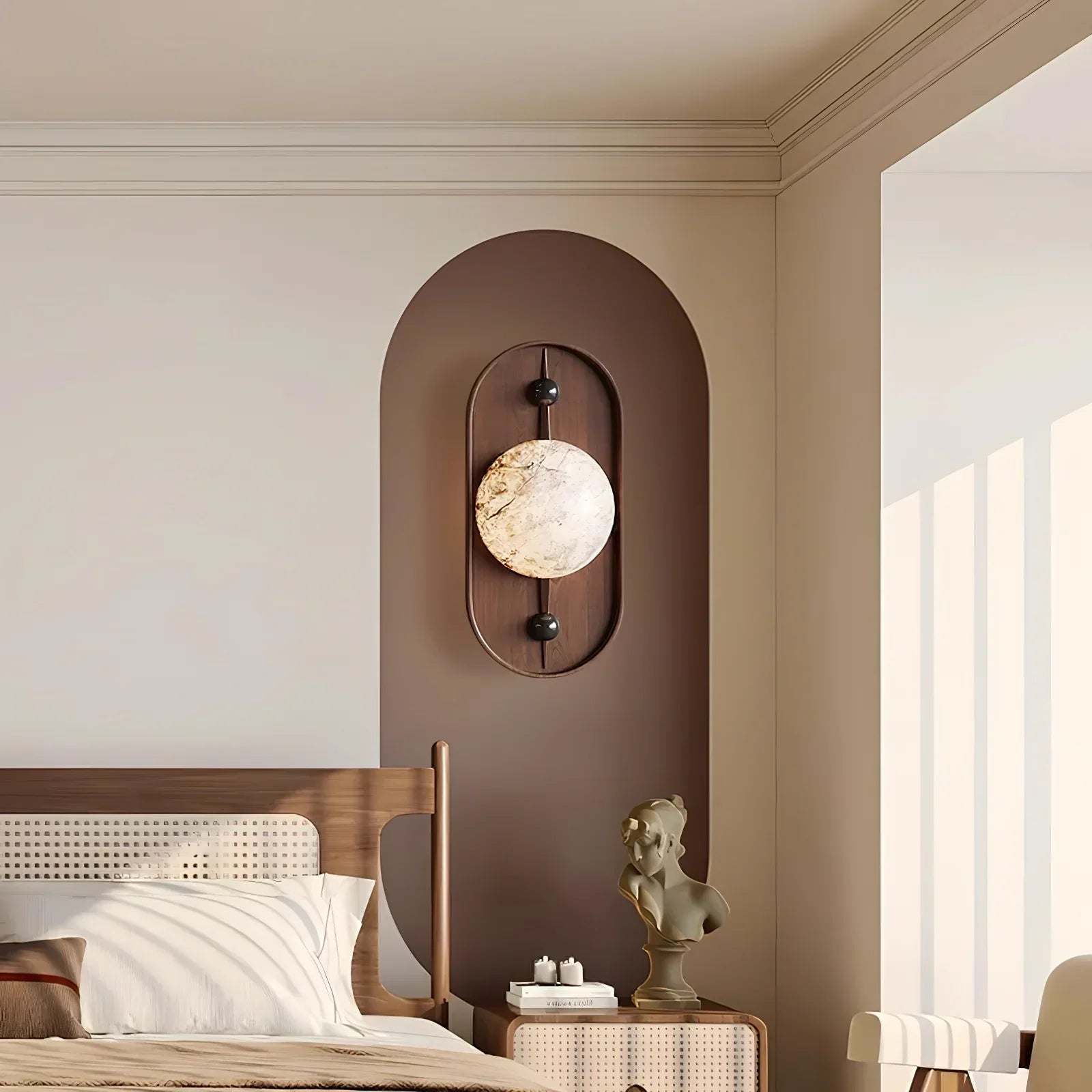 Muto Vintage Metaal Hars LED Wandlamp Slaapkamer Eetkamer