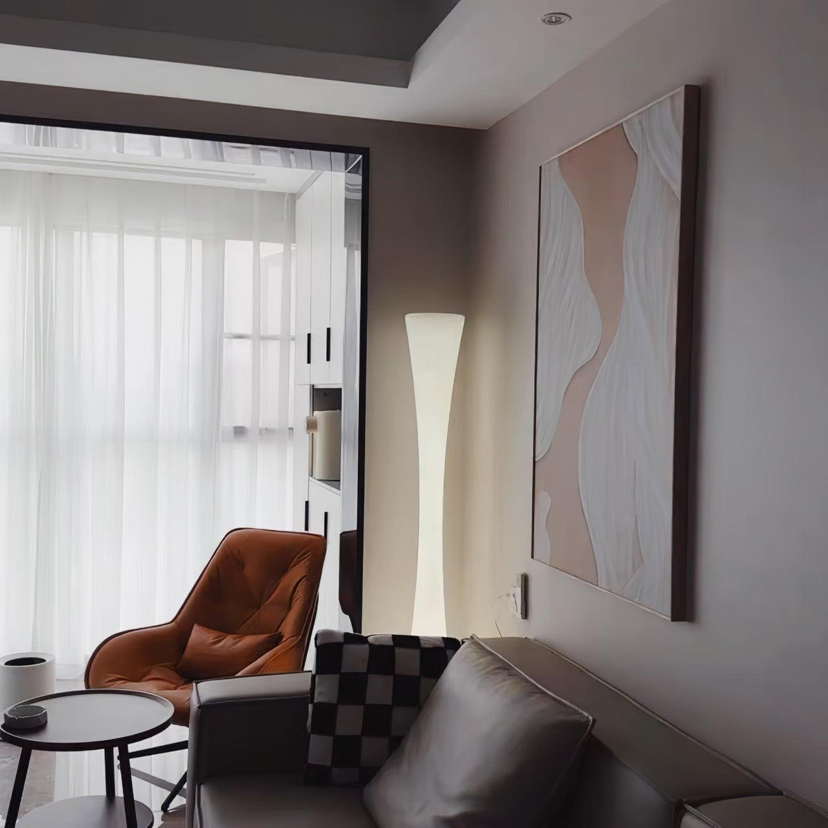Orelanora vloerlamp wit modern