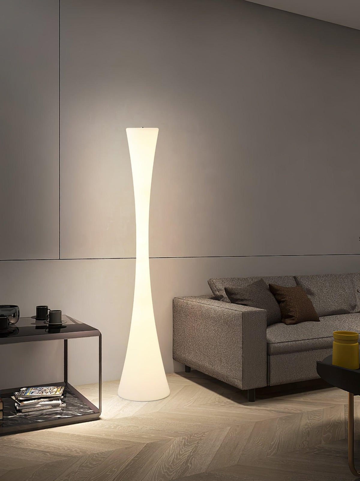 Orelanora vloerlamp wit modern