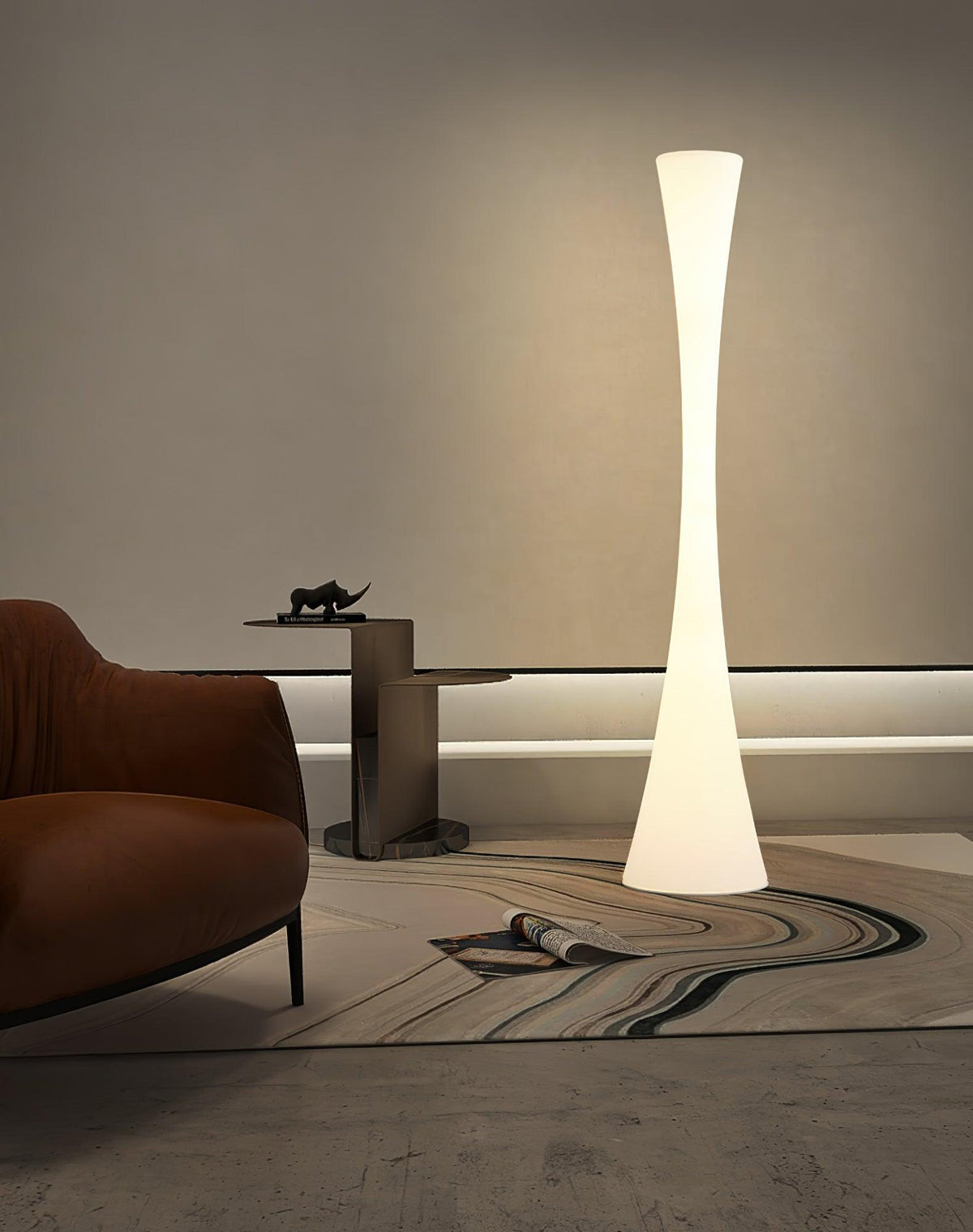 Orelanora vloerlamp wit modern