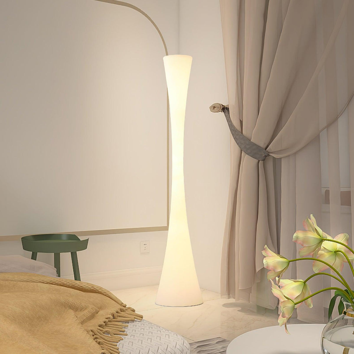 Orelanora vloerlamp wit modern