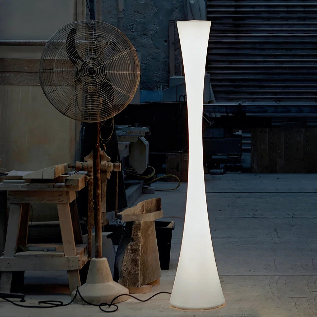 Orelanora vloerlamp wit modern