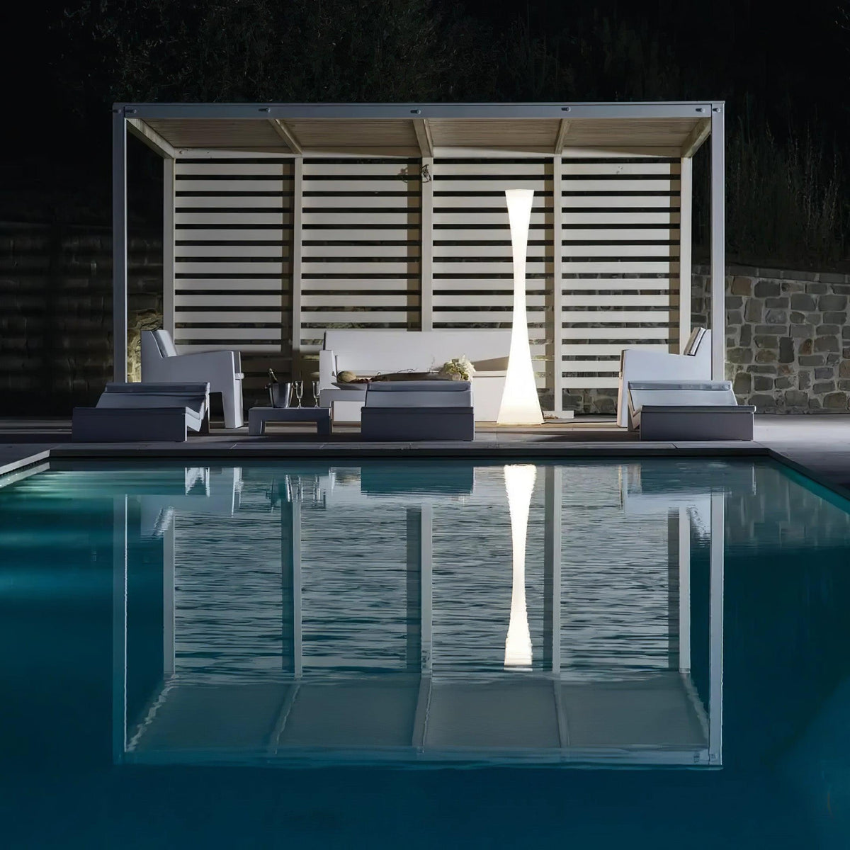 Orelanora vloerlamp wit modern