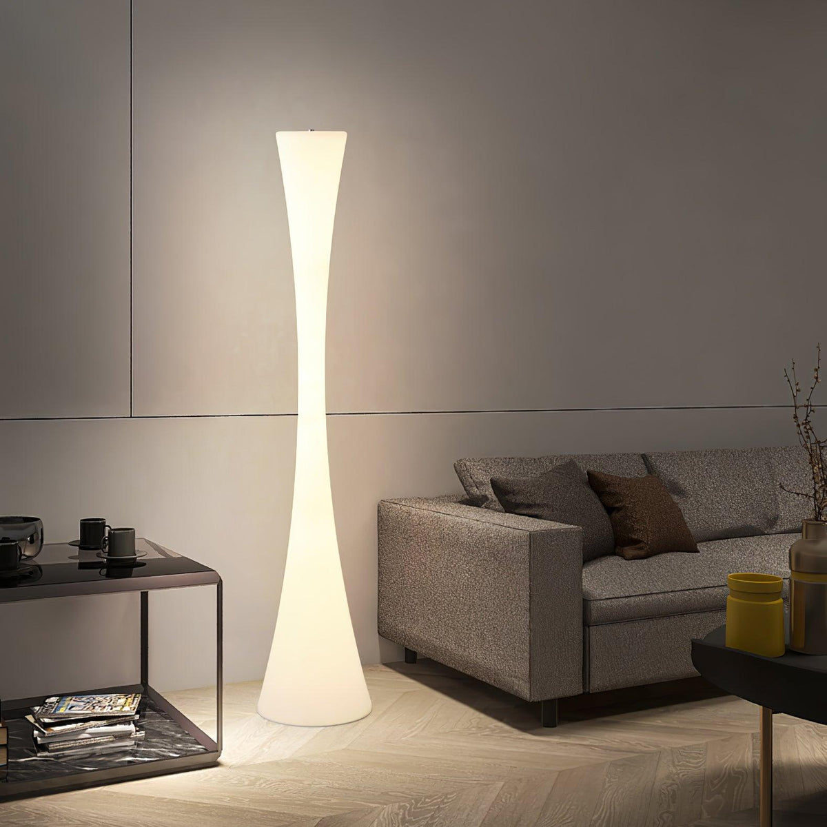 Orelanora vloerlamp wit modern