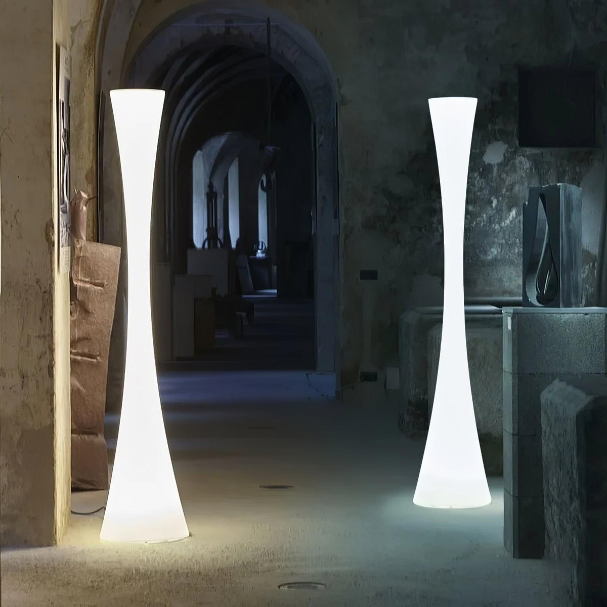 Orelanora vloerlamp wit modern