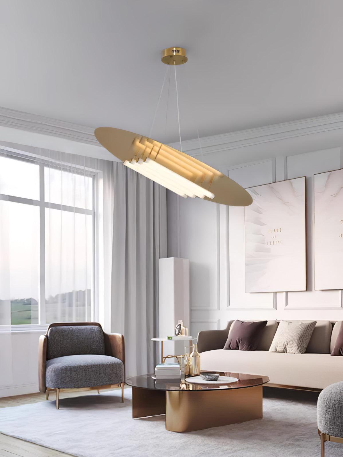 Mirueria moderne hanglamp in goudkleurige afwerking