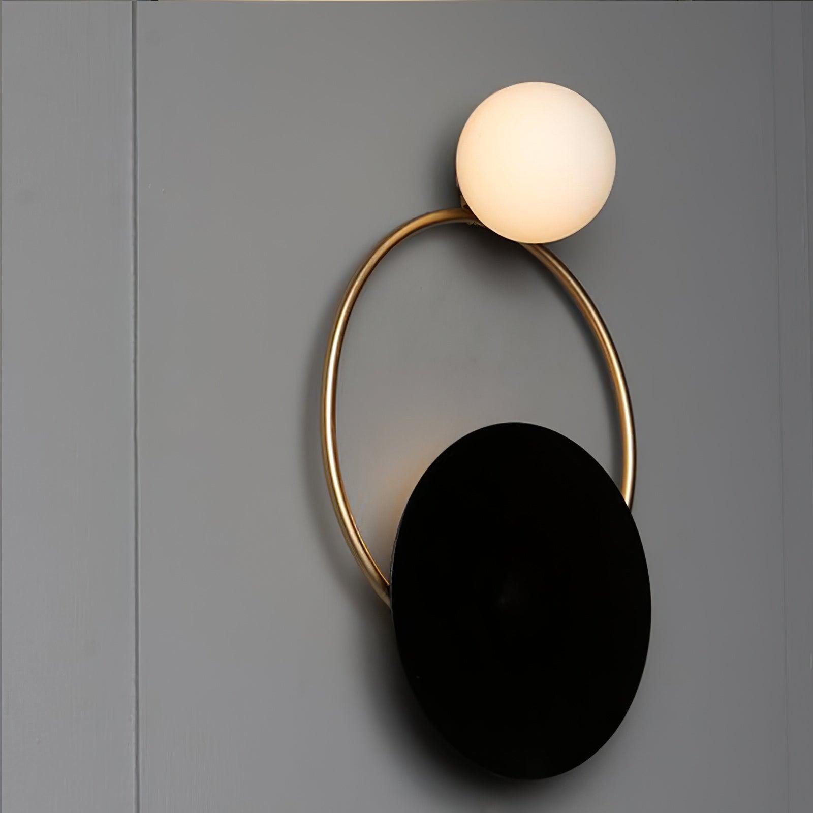 Emyr Modern LED Binnen Wandlamp Goud/Zwart Glas Slaapkamer