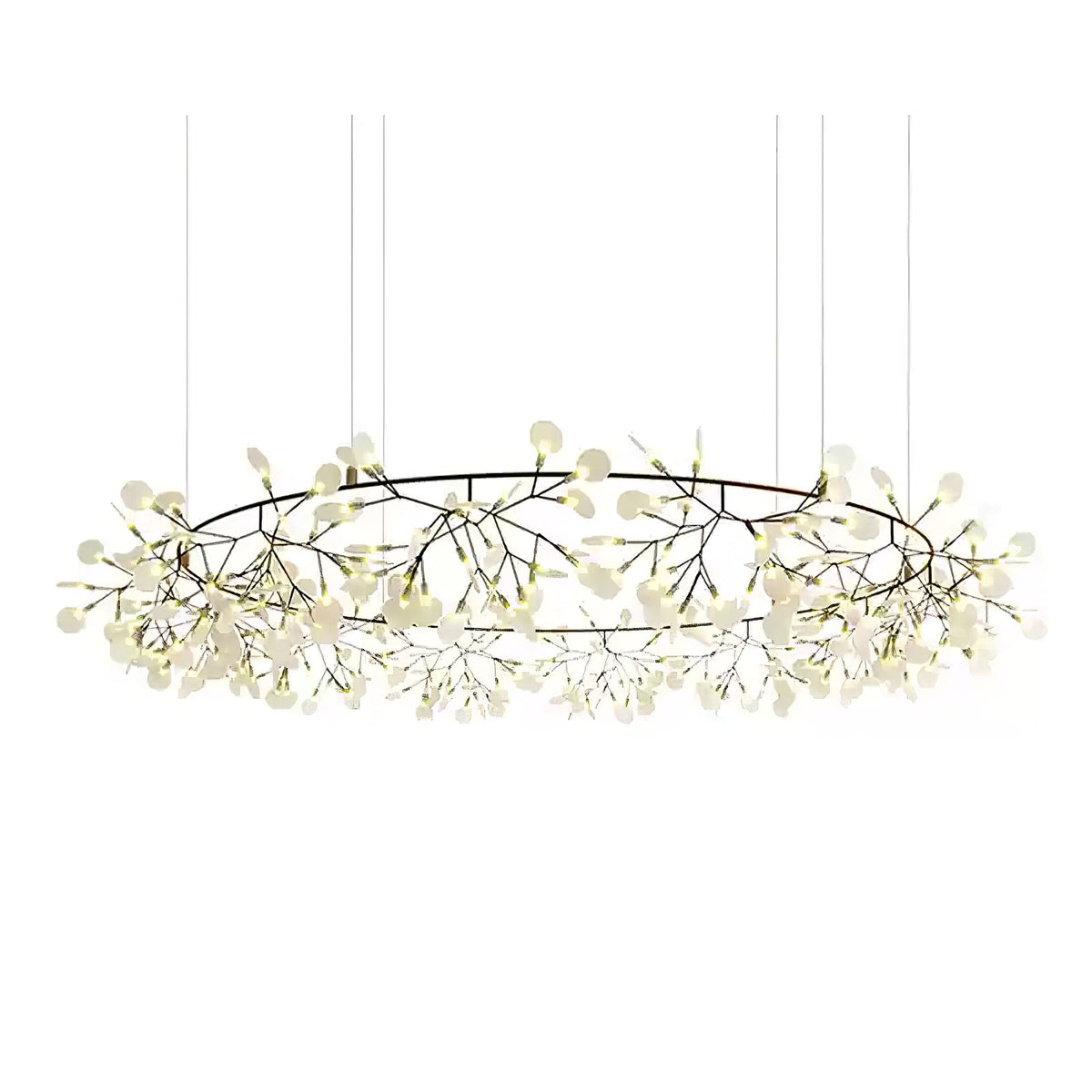 Zwarte Firefly ledkroonluchter