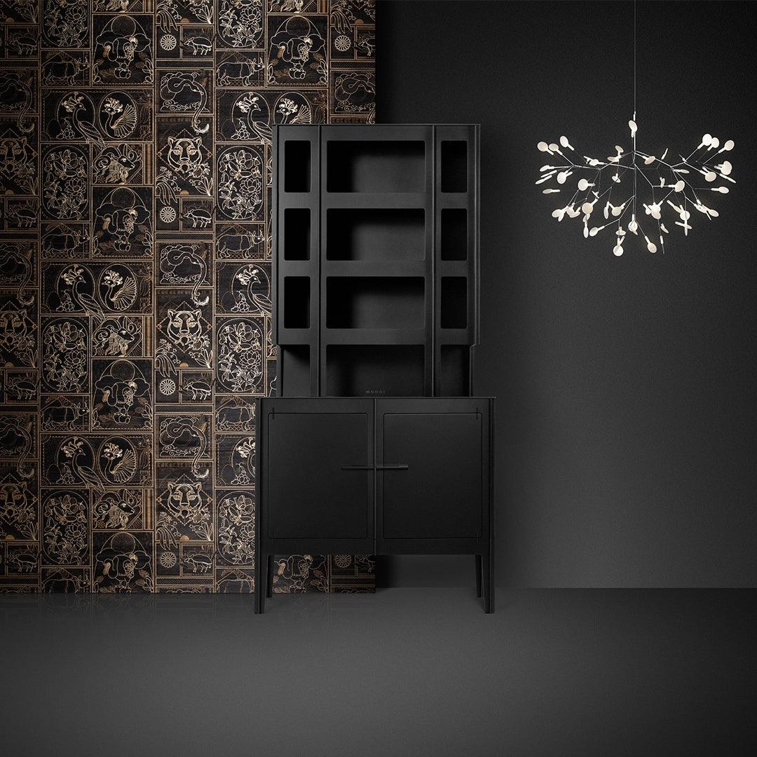 Zwarte Firefly ledkroonluchter