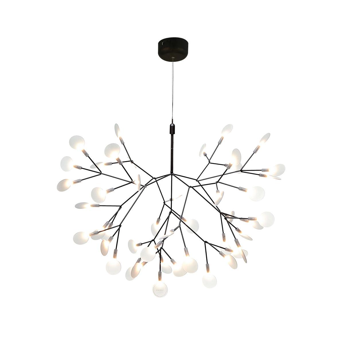 Zwarte Firefly ledkroonluchter