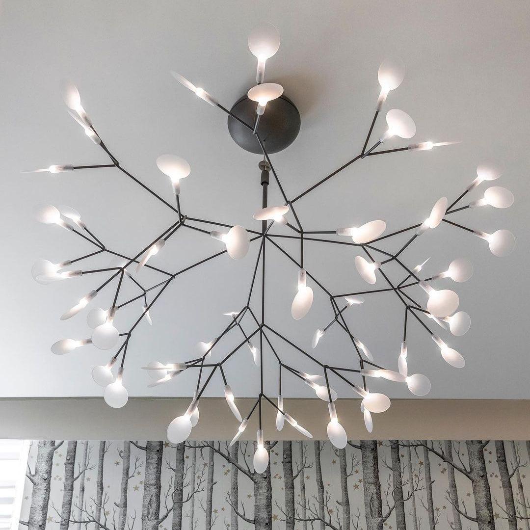 Zwarte Firefly ledkroonluchter