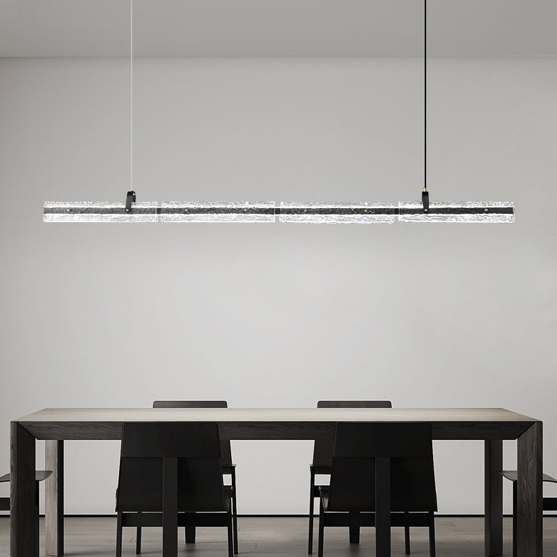 Cedorisra luxe zwart hanglamp van glas met ijszwarte afwerking