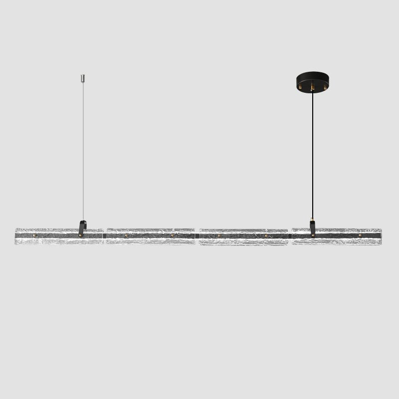 Cedorisra luxe zwart hanglamp van glas met ijszwarte afwerking