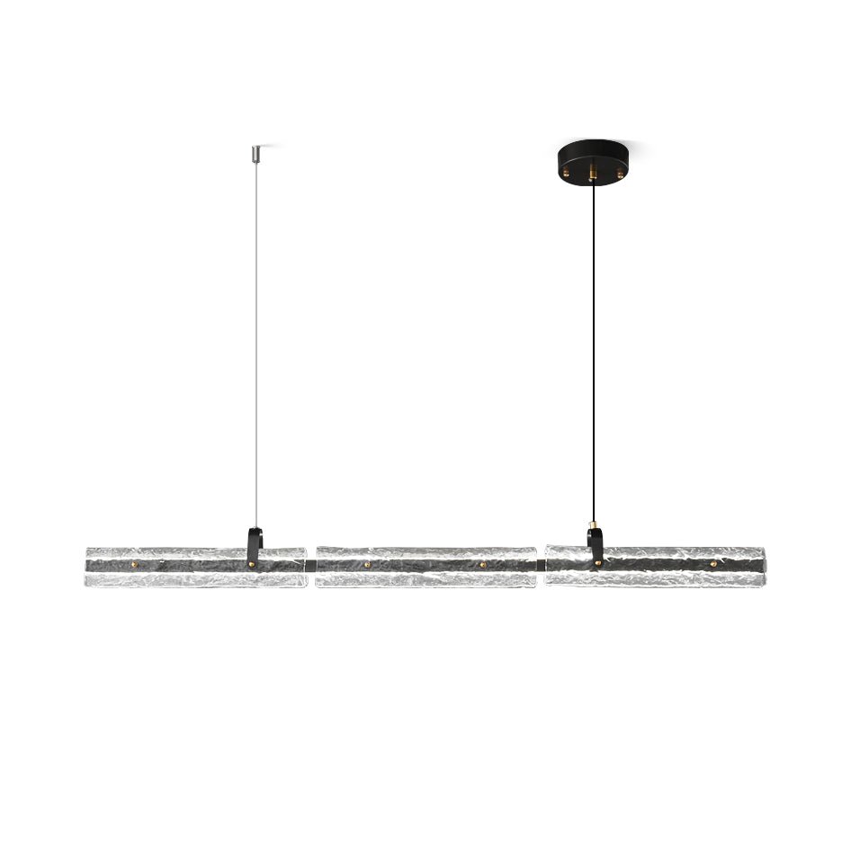 Cedorisra luxe zwart hanglamp van glas met ijszwarte afwerking