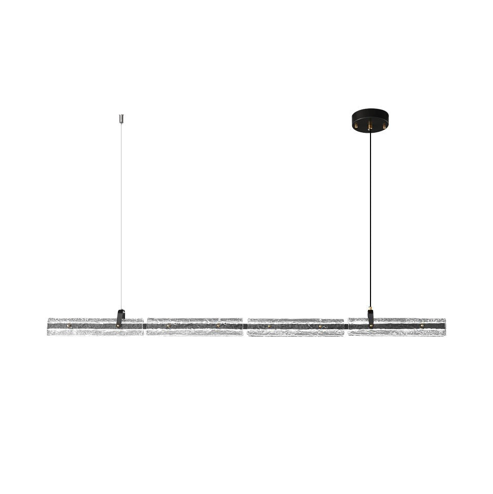 Cedorisra luxe zwart hanglamp van glas met ijszwarte afwerking