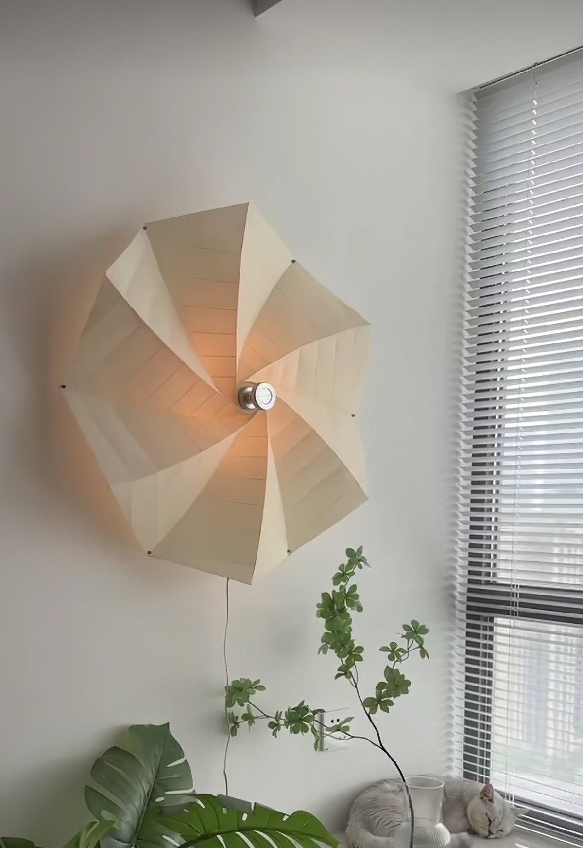 Liniise Spiral stof hanglamp