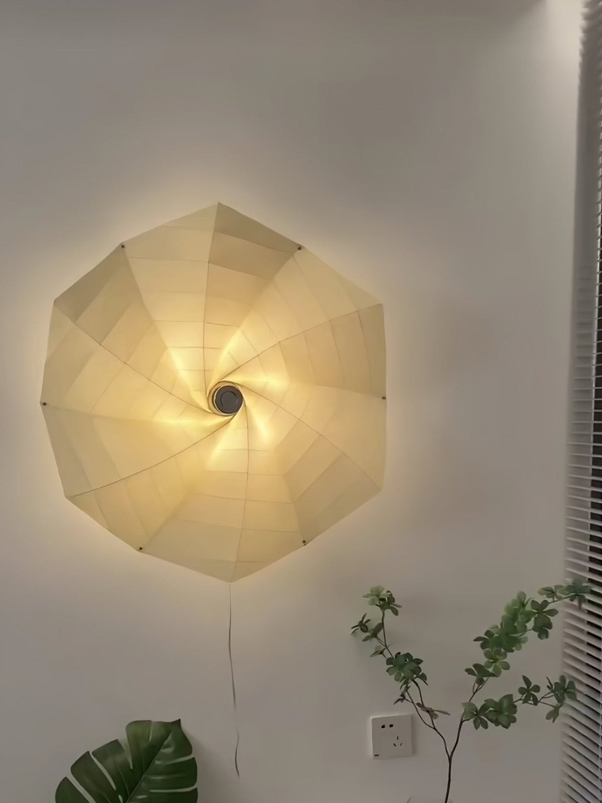 Liniise Spiral stof hanglamp